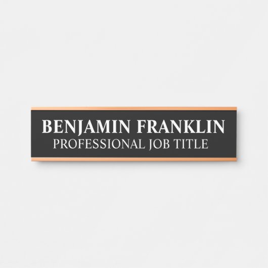 Modern Professional Office Door Sign サインプレート (正面)