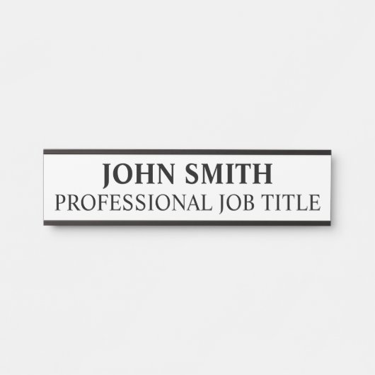 Modern Professional Office Door Sign サインプレート (正面)