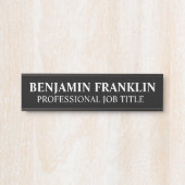 Modern Professional Office Door Sign サインプレート (正面)