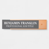 Modern Professional Office Door Sign サインプレート (正面)