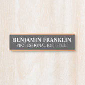 Modern Professional Office Door Sign サインプレート (正面)