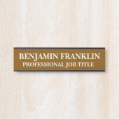 Modern Professional Office Door Sign サインプレート (正面)