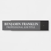 Modern Professional Office Door Sign サインプレート (正面)