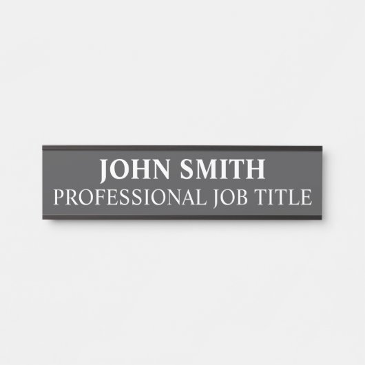 Modern Professional Office Door Sign サインプレート (正面)