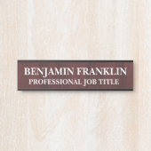 Modern Professional Office Door Sign サインプレート (正面)