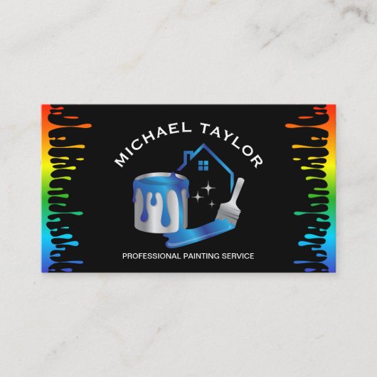 Modern Professional Painting Service Decoration 名刺 (正面)