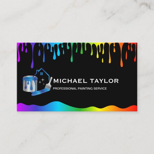 Modern Professional Painting Service Decoration 名刺 (正面)