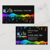 Modern Professional Painting Service Decoration 名刺 (正面/裏面)