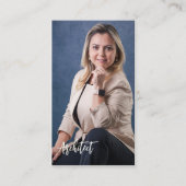 Modern Professional Photo | Minimalist Arch QR Cod 名刺 (正面)