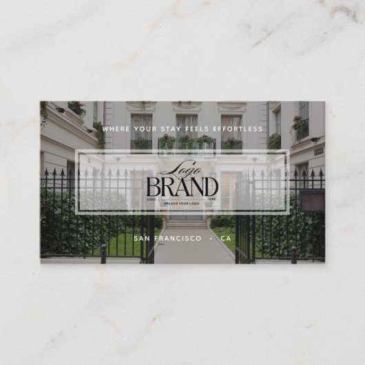 Modern Professional Photo Rental Property Logo 名刺 (正面)