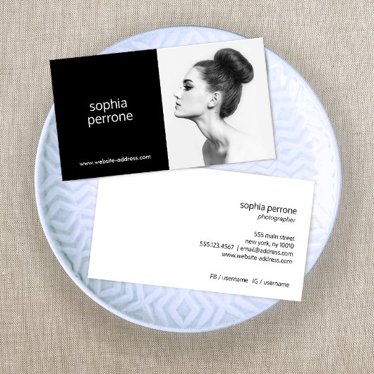 Modern Professional  Photographer Photo Card 名刺