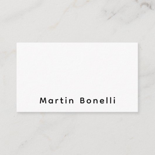 Modern Professional PlainCustom Own Name エンクロージャーカード (正面)