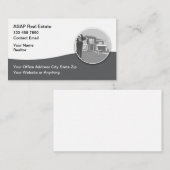 Modern Professional Realtor Business Cards 名刺 (正面/裏面)
