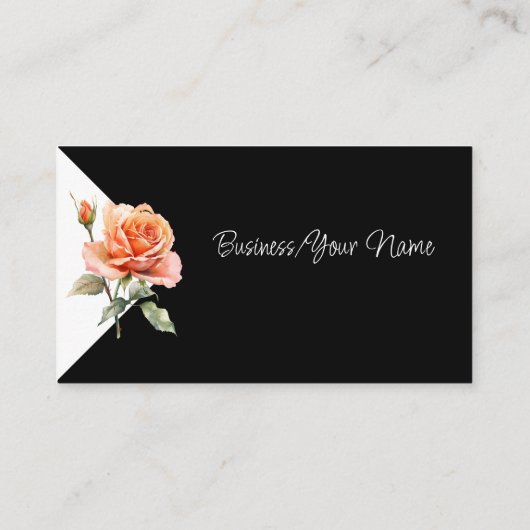 Modern Professional Rose Garden Flower 名刺 (裏面)