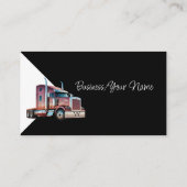 Modern Professional Semi Truck Transport 名刺 (裏面)