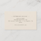 Modern Professional Simple Monogram  名刺 (裏面)