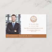 Modern Professional Warm Real Estate Agent 名刺 (裏面)