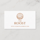 Modern Professional Warm Real Estate Agent 名刺 (正面)