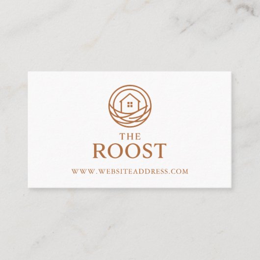 Modern Professional Warm Real Estate Agent 名刺 (正面)