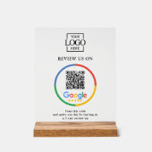 Modern Promotional Google Reviews QR Code Business アクリルサイン (正面)