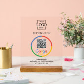 Modern Promotional Google Reviews QR Code Business アクリルサイン (ウェディング)