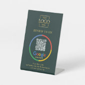 Modern Promotional Google Reviews QR Code Business 台座サイン (正面)