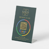 Modern Promotional Google Reviews QR Code Business 台座サイン (正面)
