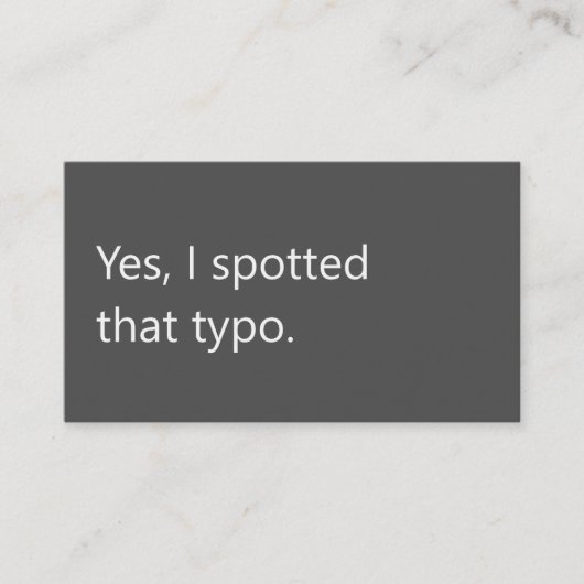 Modern Proofreader Freelance Grey White Minimalist 名刺 (正面)