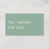 Modern Proofreader Freelance Writing 名刺 (正面)