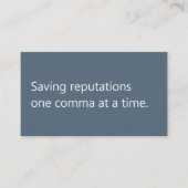 Modern Proofreader Freelancer Minimalist  名刺 (正面)