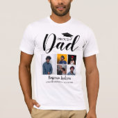 Modern Proud Dad | 5 枚の写真入り卒業記念 T シャツ (正面)