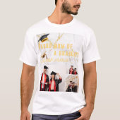 Modern Proud Mom | 3 Photo Graduation T-Shirt  Tシャツ (正面)