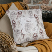 Modern Psalm 91:4 Custom Prayer Keepsake Gift クッション