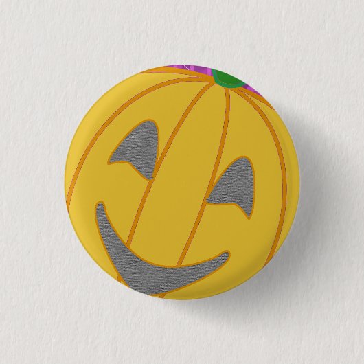 Modern Pumpkin Button 缶バッジ (正面)