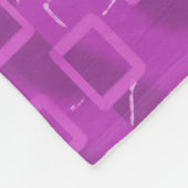 Modern Pumpkin on Purple Geometric Fleece Blanket フリースブランケット (角)