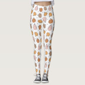 Modern Pumpkin Pattern - Leggings レギンス (正面)