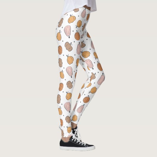 Modern Pumpkin Pattern - Leggings レギンス (右)