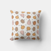 Modern Pumpkin Pattern - Throw Pillow クッション (正面)