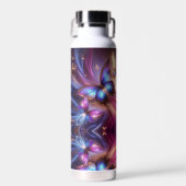 Modern Purple Butterfly ウォーターボトル (正面)