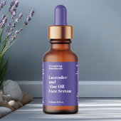 Modern Purple Cosmetics Dropper Bottle Label ラベル