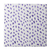 Modern Purple Dots Fun Spots Ceramic Tile タイル (正面)
