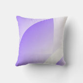 Modern Purple Geometric Love Quote Throw Pillow | クッション (裏面)