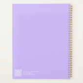 Modern Purple Ombre Planner プランナー手帳 (裏面)