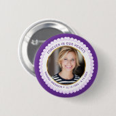 Modern Purple Pearls Forever in our Hearts  缶バッジ (正面&裏面)