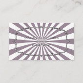 Modern Purple Sunbeam Striped 名刺 (正面)