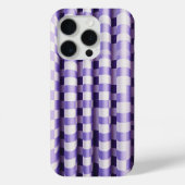 Modern Purple & White 3D Wave Phone Case - Elegant Case-Mate iPhoneケース (裏面)