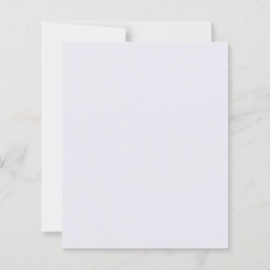 Modern PurpleStripes Budget Wedding Invite (裏面)