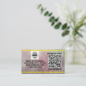 Modern QR Business Card – Marble Style 名刺 (スタンド正面)