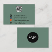 “Modern QR Code Business Card”  名刺 (正面/裏面)