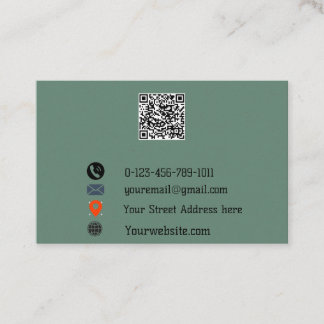 “Modern QR Code Business Card” 名刺